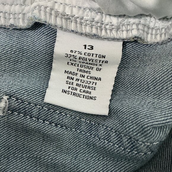 Urban Weekend Womens size 13 Blue Flare Leg Denim Jeans Embroidered Back Pockets - Picture 5 of 11